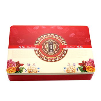 大號(hào)長(zhǎng)方形月餅鐵盒定制,12個(gè)裝月餅馬口鐵包裝盒