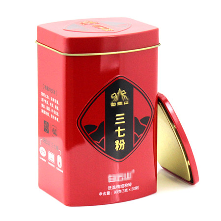 異形密封拍底三七粉鐵盒封口 異形密封拍底三七粉鐵盒封口